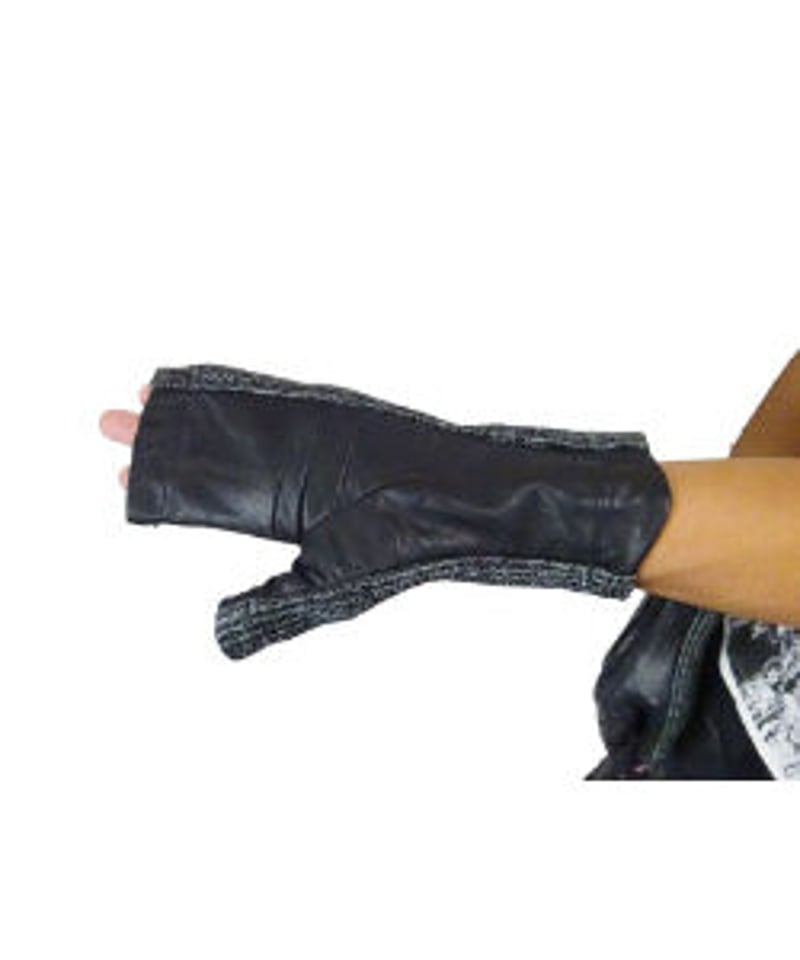 Yasuyuki Ishii（ヤスユキイシイ） レザー ロンググローブ サイドに