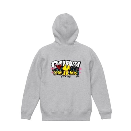 BOXER JUNTARO×ET-KING OMUSUBIグレージップアップパーカー【受注販売商品/11月6日（月）20時から販売開始】