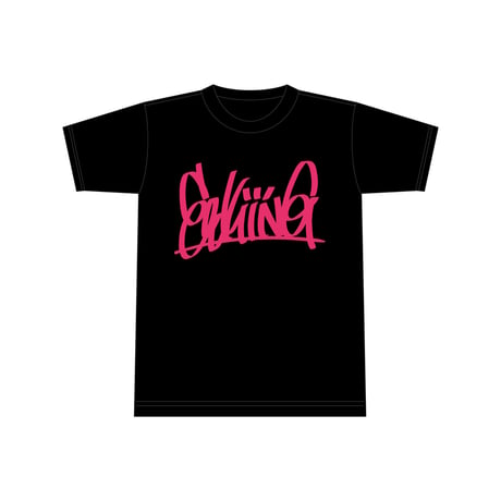 ET-KINGロゴTee【BOOBYカラー】ブラック×トロピカルピンク　※受注販売商品