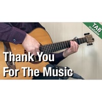 Thank You For The Music-ABBA [Level B] (Fingerstyle guitar)