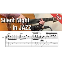 Silent Night -Jazz arrangement [Level C] (Fingerstyle guitar)