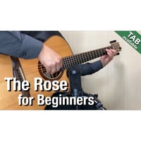 The Rose-Bette Midler-No Barre Chord for beginners [Level A] (Fingerstyle guitar)
