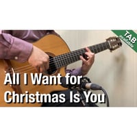 All I Want for Christmas Is You -Jazz arrangement [Level D] (Fingerstyle guitar)