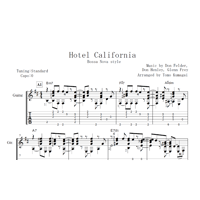 Hotel California -Bossa Nova- [Level E] (Fingerstyle guitar)