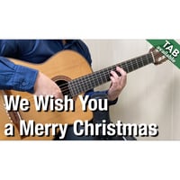 We Wish You a Merry Christmas with tremolo picking [Level D] (Fingerstyle guitar)