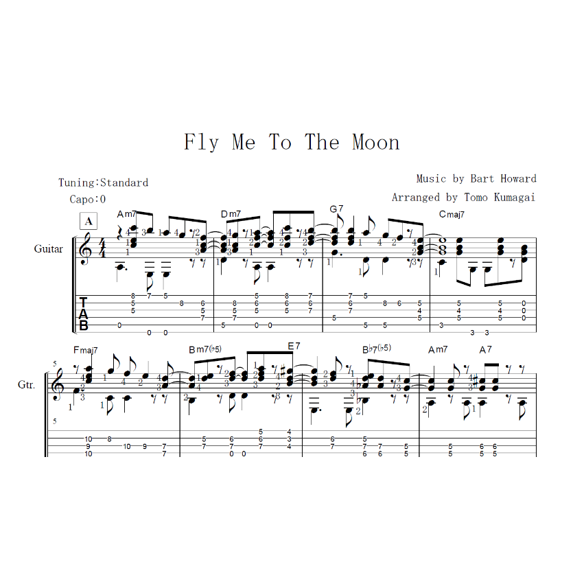 Fly Me to The MoonBossa Nova (Fingerstyle gui...