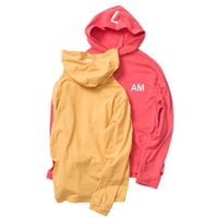 AM7　フーデッドロングスリーブTシャツ　　コーラル　(Ｌ)