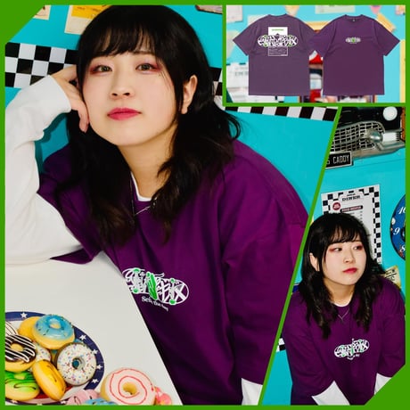 "CGB W LOGO" S/S TEE - PURPLE