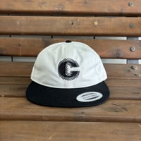 C LOGO TWO-TONE CAP [WHT×BLK]
