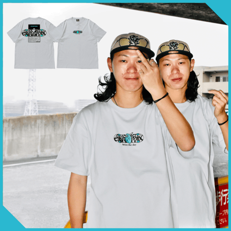 "CGB W LOGO" S/S TEE - FROST GRAY