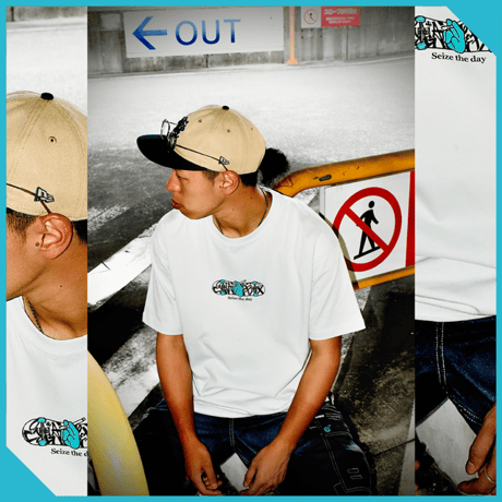 "CGB W LOGO" S/S TEE - FROST GRAY