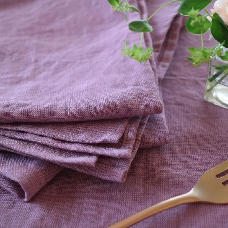 暮らしを彩るテーブルナプキン2枚セット【くすみピンク】 | moon and