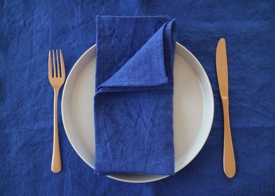 order】くすみカラー大人シンプルランチョンマットナフキン