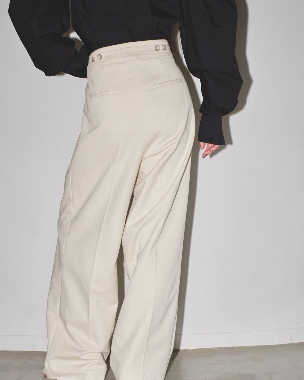 Peachskin Tuck Trousers | roly poly r