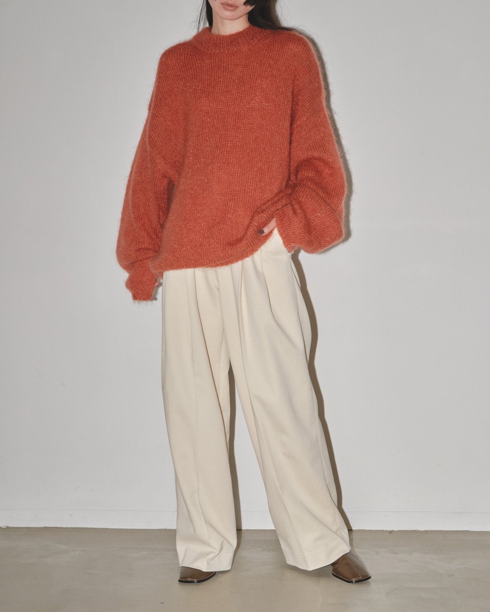 Peachskin Tuck Trousers | roly poly r