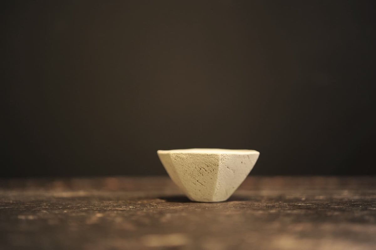 新品未使用　希少　大橋睦　灰釉　面取り　酒器　茶器 大橋睦さん 薪窯 六角椀 | kanal