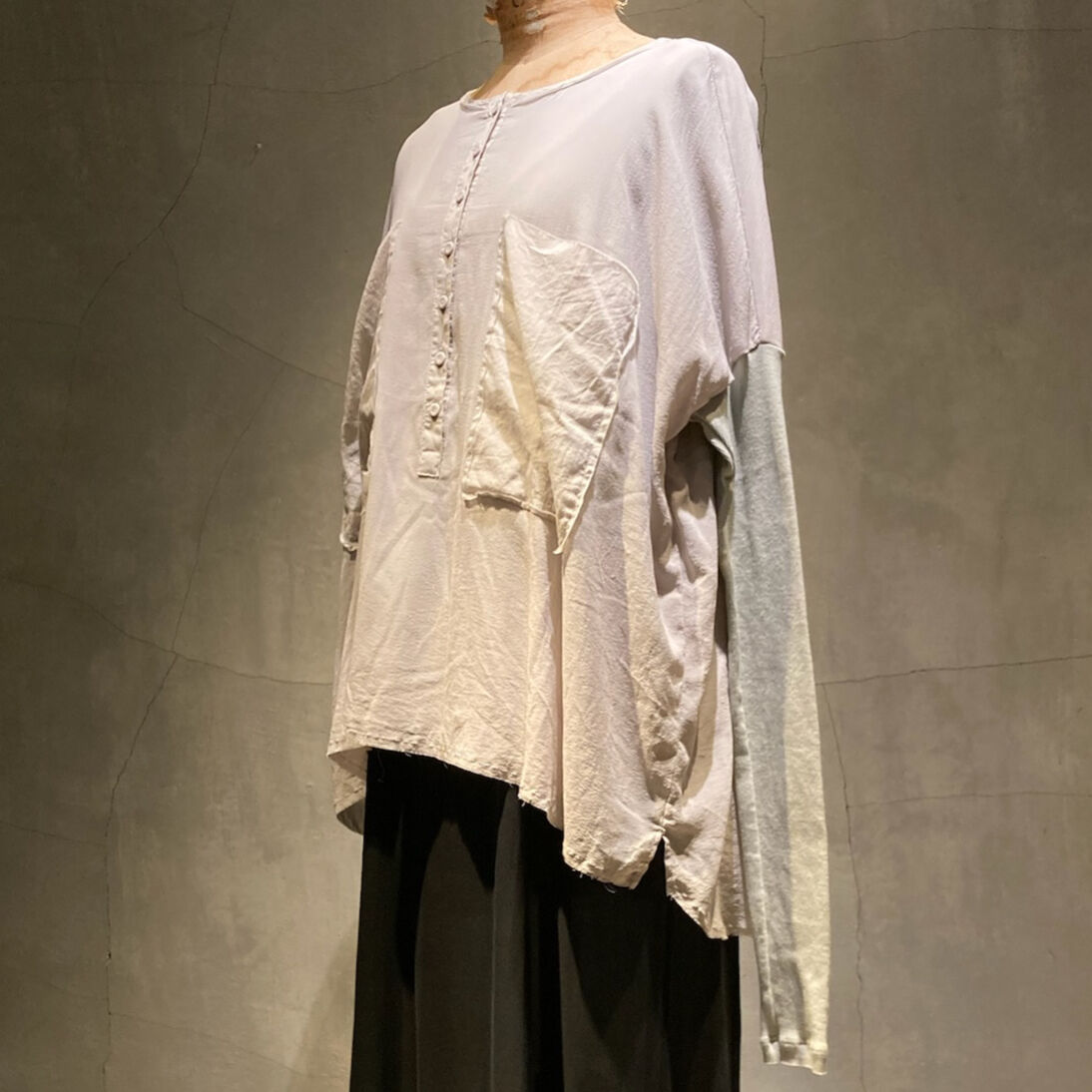 新品 同様 KristenseN DU NORD シャツ ジャケット シルク KristenseN DU NORD ウールカシミヤシルク シャツジャケット