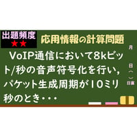 【情報処理試験 解説】音声ペイロード