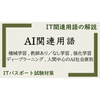 【ITパスポート 用語解説】AI関連用語