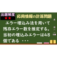 【情報処理試験 解説】エラー埋込み法