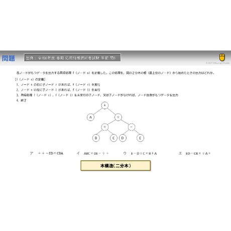 【情報処理試験 解説】木構造の探索