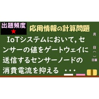 【情報処理試験 解説】センサーノードの消費電流