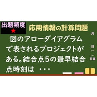 【情報処理試験 解説】最早結合点時刻