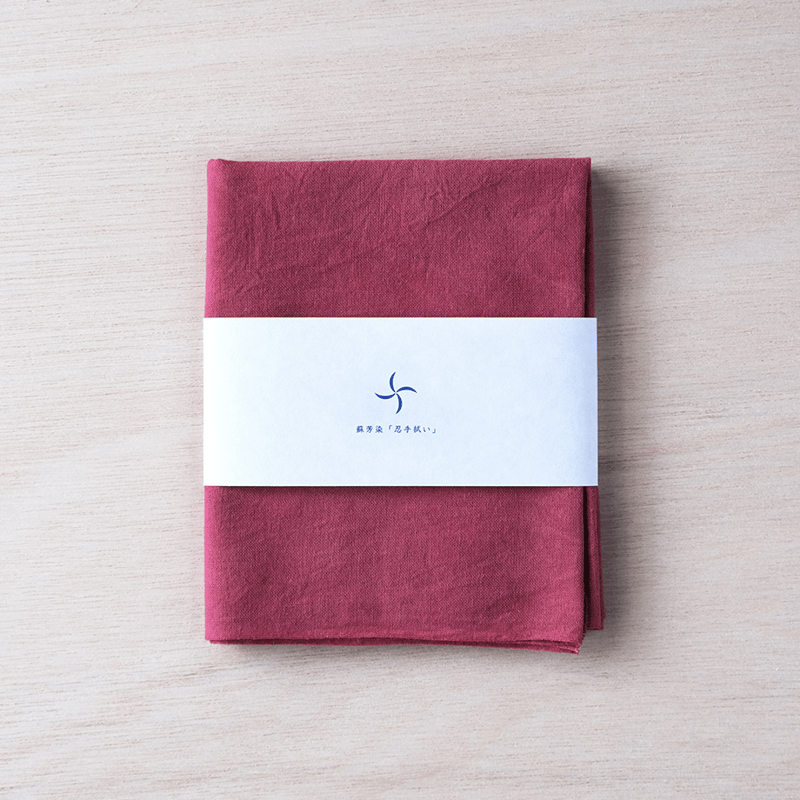 蘇芳染 三尺手ぬぐい「忍手拭い」 | SDP STORE【忍器・忍具、忍者