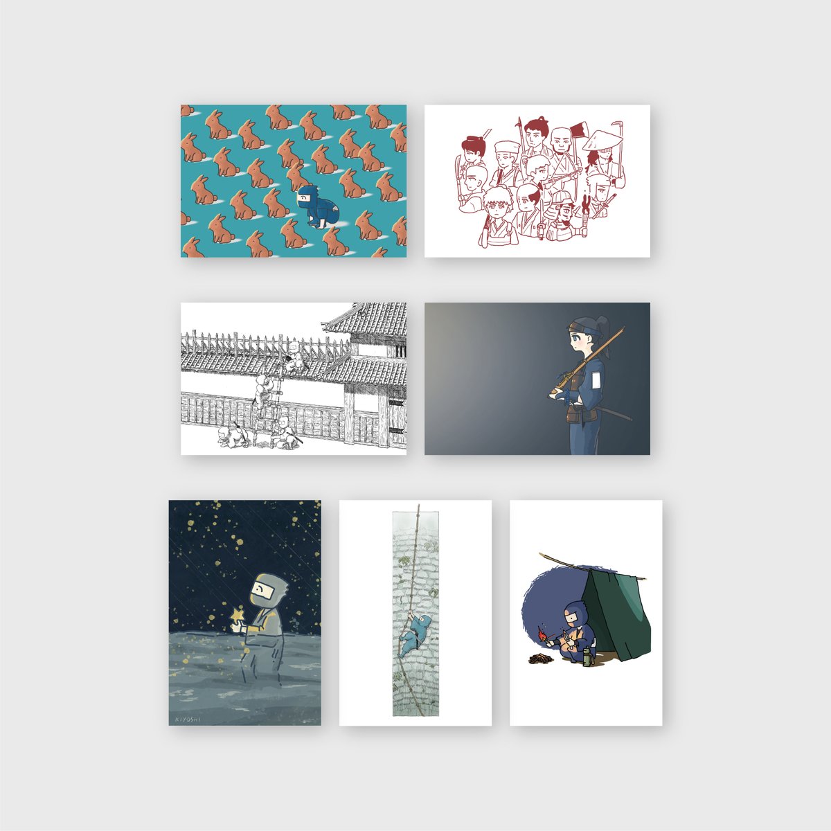 にんじゃポストカード | SDP STORE【忍器・忍具、忍者グッズ専門店】