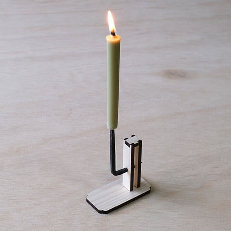 「忍燭台」（簡易台座・和蝋燭セット）