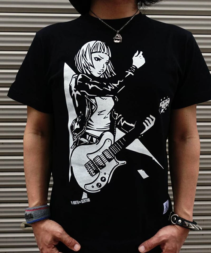 WAKAT HILOTTO ギターイラストTシャツ fbe1b0f223d0e304d2bbfc10a4382e