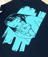 GIRL & CAT T-shirts