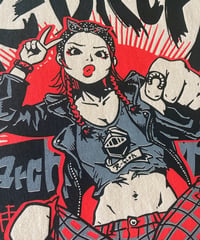 R-birth PUNK ROCK GIRL T-shitrs