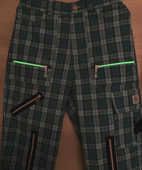 CARTOON WIDE ZIP PANTS
