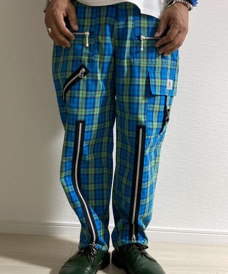 CARTOON WIDE ZIP PANTS