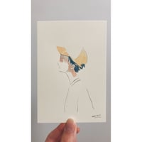 今日のドローイング no 17 color 帽子:ビタミン