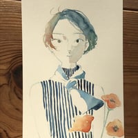 今日のドローイング no 60（顔彩)