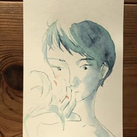 今日のドローイング no 61（顔彩)