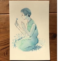 今日のドローイング no 54（顔彩)