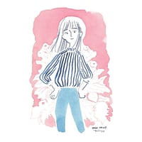今日のドローイング no 32 しましまガールズ05