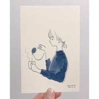 今日のドローイング no 26　ねむいコーヒー