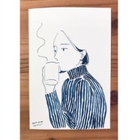 今日のドローイング no 33  あたたかなコーヒー