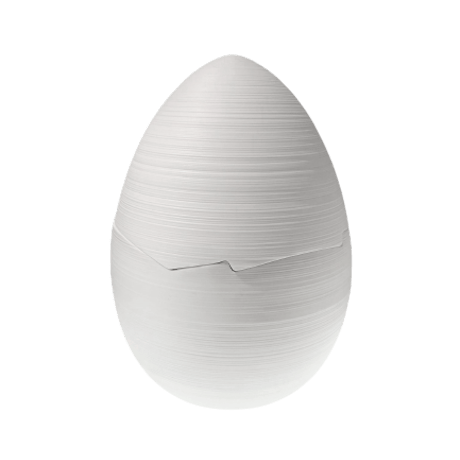 [ J.L Coquet - ジャン・ルイ・コケ ] < Hémisphère - エミスフェール > EGG GM 20 x 14 cm  ホワイトサテン