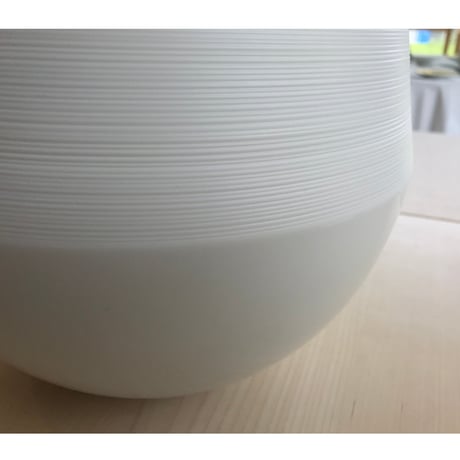 [ J.L Coquet - ジャン・ルイ・コケ ] < Hémisphère - エミスフェール > 　Vase - 花器　43cm　ホワイトサテン