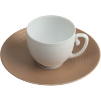 [ J.L Coquet - ジャン・ルイ・コケ ] < Hémisphère - エミスフェール >  コーヒーカップ＆ソーサー 12cl ローズメタリック