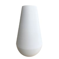 [ J.L Coquet - ジャン・ルイ・コケ ] < Hémisphère - エミスフェール > 　Vase - 花器　43cm　ホワイトサテン