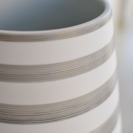 [ J.L Coquet - ジャン・ルイ・コケ ] < Hémisphère - エミスフェール > 　Vase - 花器　43cm　グレーストライプ