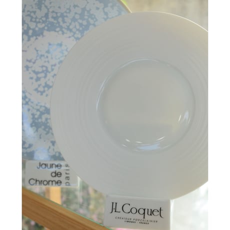 [ J.L Coquet - ジャン・ルイ・コケ ] < Hémisphère - エミスフェール > プレゼンテーションプレート 32cm  ホワイトサテン