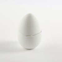 【レンタル】[ J.L Coquet - ジャン・ルイ・コケ ] < Hémisphère - エミスフェール > EGG PM 10 x 7 cm  ホワイトサテン