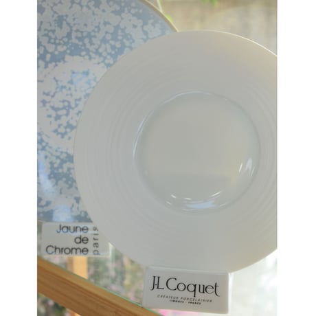 [ J.L Coquet - ジャン・ルイ・コケ ] < Hémisphère - エミスフェール >   プレート 24cm  ホワイトサテン